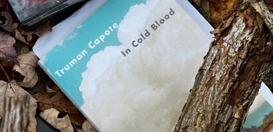 The books In Cold Blood, Hallowe'en Party, and the Complete Tales of Edgar Allan Poe.